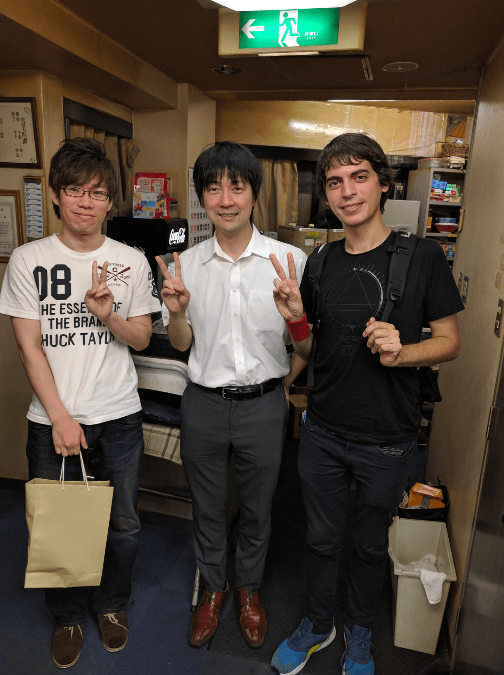 河下太郎氏と堀内氏＠新宿